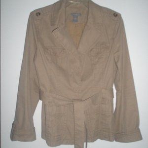 Womens Short Khaki Jacket
